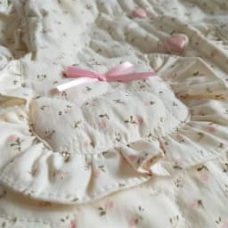 Girl's vest for autumn and winter baby wearing clothes children's cotton vest with floral shoulder