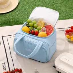 Quilted Insulated Leakproof Insulated Lunch Box Large Capacity Travel Lunchbox Lunch Tote Bags for Work Travel Beach Or Picnic