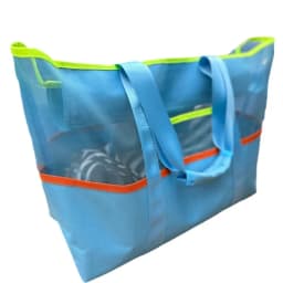 1pcs Waterproof Swim Beach Bag & Travel Toiletry Organizer Oxford Fabric Sand Storage Bag with Zipper Pockets