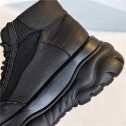 2024 Women's Small Man Heightened Platform High-top Trendy Cool Neutral Muffin Goth Short Punk Metal Big Head Boots