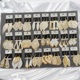 10/20/30/50Pairs/Lot Retro Trend Bohemian Frosting Carved Hollow Earrings For Women Mix Style Jewelry Party Gifts Wholesale