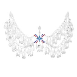 Assyrian Style Flag Leaves Tassel Women Hair Jewelry Ethnic Travel Statement Hairband Maang Tikka Headband