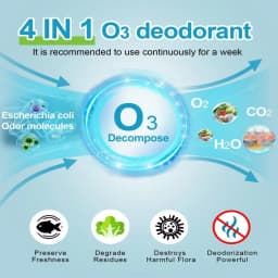 Ozone Generator Air Purifier Refrigerator Deodorizing Sterilizer purification Air Household Kitchen Keeping Fresh Rechargeable