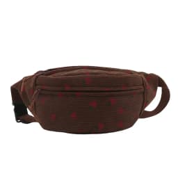 Waist Bag Women Men Corduroy Fanny Pack Strawberries Pocket Fashion Chest Handbag Sports Travel Purse Plaid WaistPack Belly Bags