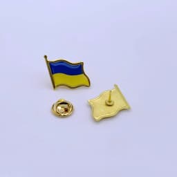 Ukraine Flag Lapel Pins - Bulk Pack Ukraine National Emblem Badges for Jackets Hats Backpacks And Clothes