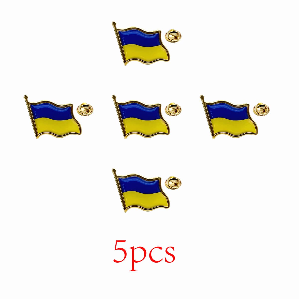 Ukraine Flag Lapel Pins - Bulk Pack Ukraine National Emblem Badges for Jackets Hats Backpacks And Clothes