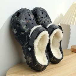 Winter Men Clogs Slippers Warm Furry Slippers Soft Home Cotton Shoe EVA Fluff Slides Casual Outdoor Comfortable Plush Fur Clogs