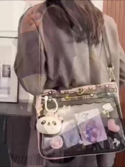 New Original Subculture Punk Goth Hottie Ulzzang Ita Bag Street Trend Ladies Large Capacity Y2K Tote Bag Fashion Shoulder Bag