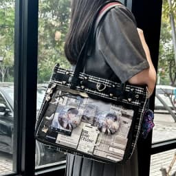 New Original Subculture Punk Goth Hottie Ulzzang Ita Bag Street Trend Ladies Large Capacity Y2K Tote Bag Fashion Shoulder Bag