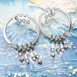 Hoop Earrings with Winter Sun Rays Fine Jewerly For Women Trendy Glamourous Gift In 925 Sterling Silver