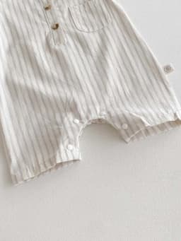 Korean Style Newborn Bodysuit Striped Sleeveless Baby Romper with Hat Two Piece 0-24 Months Infant Onesie