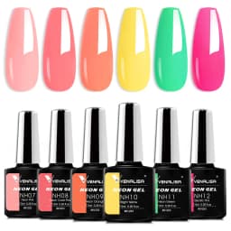Venalisa Nail Gel Polish Kit HEMA TPO FREE Nude Pink Color Collection Self Leveling Full Coverage Nail Manicure Set 6Pcs Kit