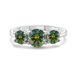 JoyceJelly S925 Sterling Silver Colors Moissanite Ring 2CT 4CT Total Full Moissanite Diamond Jewelry For Wedding Engagement Gift