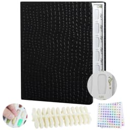 New 308/216/160/120 Professional Model Nail Polish Color Leather Cover Display Bookshelf Color Card Chart Painting Nail Art Tool