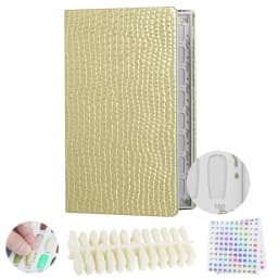 New 308/216/160/120 Professional Model Nail Polish Color Leather Cover Display Bookshelf Color Card Chart Painting Nail Art Tool