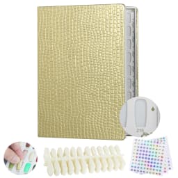 New 308/216/160/120 Professional Model Nail Polish Color Leather Cover Display Bookshelf Color Card Chart Painting Nail Art Tool
