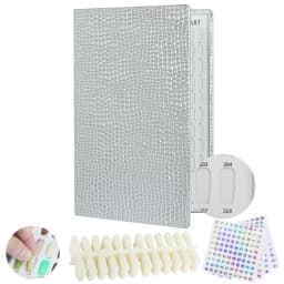 New 308/216/160/120 Professional Model Nail Polish Color Leather Cover Display Bookshelf Color Card Chart Painting Nail Art Tool