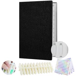 New 308/216/160/120 Professional Model Nail Polish Color Leather Cover Display Bookshelf Color Card Chart Painting Nail Art Tool
