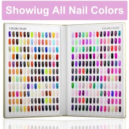New 308/216/160/120 Professional Model Nail Polish Color Leather Cover Display Bookshelf Color Card Chart Painting Nail Art Tool
