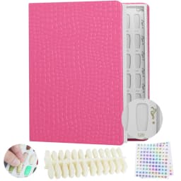 New 308/216/160/120 Professional Model Nail Polish Color Leather Cover Display Bookshelf Color Card Chart Painting Nail Art Tool
