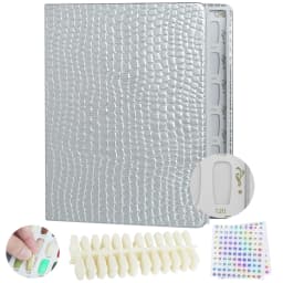 New 308/216/160/120 Professional Model Nail Polish Color Leather Cover Display Bookshelf Color Card Chart Painting Nail Art Tool