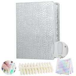 New 308/216/160/120 Professional Model Nail Polish Color Leather Cover Display Bookshelf Color Card Chart Painting Nail Art Tool