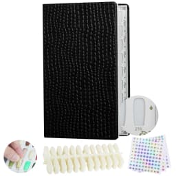 New 308/216/160/120 Professional Model Nail Polish Color Leather Cover Display Bookshelf Color Card Chart Painting Nail Art Tool