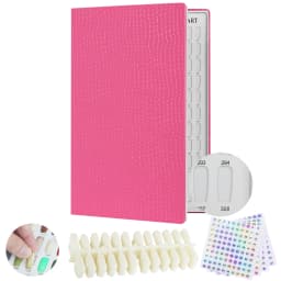 New 308/216/160/120 Professional Model Nail Polish Color Leather Cover Display Bookshelf Color Card Chart Painting Nail Art Tool