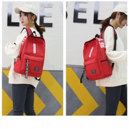 2025 Large Capacity Oxford Backpack Solid Color Multi-Functional Simple Design for Students Ideal Back-to-School Season
