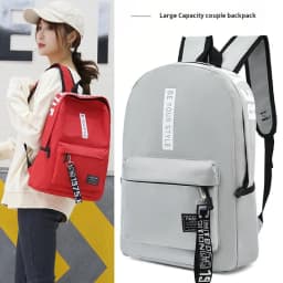 2025 Large Capacity Oxford Backpack Solid Color Multi-Functional Simple Design for Students Ideal Back-to-School Season