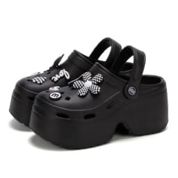Women Chunky Platform Sandals 2024 Summer Soft Thick Sole Diy Clogs Garden Shoes Woman Closed Toe Non-Slip Beach Slides Sandals