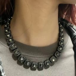 ULJ 12mm Square Hip Hop Iced Out Black Tennis Chains Reinstones Hiphop Necklace&Bracelet Luxury Copper Iced Out Cuban Jewelry