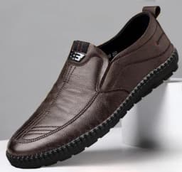 Spring Autumn New Men's Leather Shoes Business soft soled casual footwear Fashion versatile flat Comfortable light male shoes
