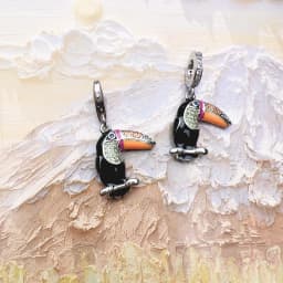 Colourful Touca Charms Pendant European Style Pure 925 Sterling Silver Cute Fashion Jewelry Club for Women & Men