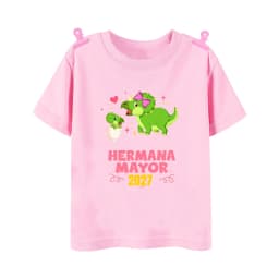 I Will Become A Sister Spanish Printed Kids Shirt Pregnant Announcement T-shirt Girls Short Sleeve Tee Child Summer Clothes Tops