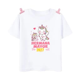I Will Become A Sister Spanish Printed Kids Shirt Pregnant Announcement T-shirt Girls Short Sleeve Tee Child Summer Clothes Tops
