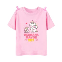 I Will Become A Sister Spanish Printed Kids Shirt Pregnant Announcement T-shirt Girls Short Sleeve Tee Child Summer Clothes Tops
