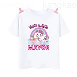 I Will Become A Sister Spanish Printed Kids Shirt Pregnant Announcement T-shirt Girls Short Sleeve Tee Child Summer Clothes Tops