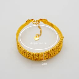 Luxury Classic Copper Gold Color Bracelet Dubai Saudi Trendy Bangle Bracelet For Bridal Bracelet Arabic Jewelry