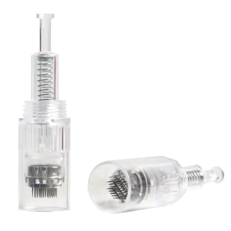 50pcs 12pin/36pin Round Nano Microneedling DermaPen Needles Screw Cartridge Replacement Heads Tattoo Nano MicroNeedle