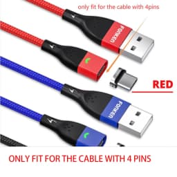 10/ 20Pcs Magnetic Tips for redmi note 12 turbo Fonken Type C Micro USB Magnet Replacement Part Plug Adapter for Android charger