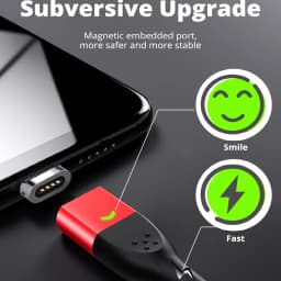 10/ 20Pcs Magnetic Tips for redmi note 12 turbo Fonken Type C Micro USB Magnet Replacement Part Plug Adapter for Android charger