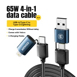 Essager 4 in 1 USB Cable Type C 65W PD Fast Charging Wire Type C To Type C Cable For iPhone 16 15 14 Pro Max iPad HUAWEI Xiaomi