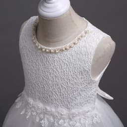 Girl Princess Dress of Korean style sleeveless beaded children's dress dress princess dress lace dress performance