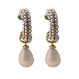 Modern Jewelry Elegant Temperament Teardrop Simulated Pearl Earring For Women Fashion Accessories