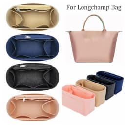 High-quality Felt Handbag Insert Bag Bag Support Organization Purse Liner Portable Storage Bag Organiser for For Longchamp