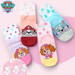 100% Genuine Paw Patrol Girl's Floor Socks Spring Autumn Cotton Socks Baby Children's Indoor Playground Anti slip Walking Socks