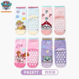 100% Genuine Paw Patrol Girl's Floor Socks Spring Autumn Cotton Socks Baby Children's Indoor Playground Anti slip Walking Socks