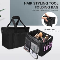 Salon Barber Fold Bag Large Capacity Scissor Tools Storage Hairdressing Cosmetic Organizer Grooming Travel Bags Makeup Case