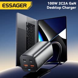 Essager 100W USB C GaN Charger Desktop Quick Charge QC 4.0 3.0 Type C Fast Charging For iPhone 15 Laptop MacBook Samsung POPC